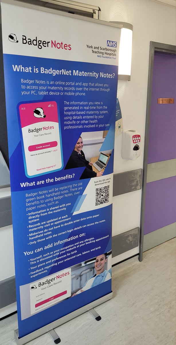From today, midwives at York Hospital are using new software to document births 🦡

<a href="/BadgerNetUK/">BadgerNet</a> is used at over 40 NHS Trusts, and will provide joined-up care for pregnant patients across our region 🤰

If you're pregnant, find more details at ow.ly/tpXe50O8huc