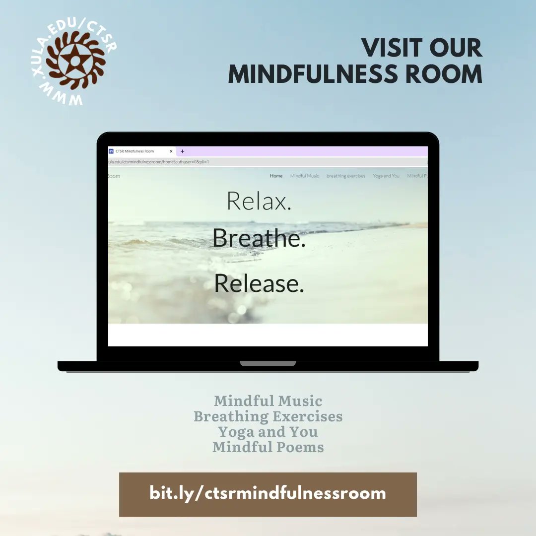 xula_ctsr's tweet photo. “In a world full of doing, doing, doing, it’s important to take a moment to just breathe, to just be.” – Unknown

@xulamentaltuneup @xulacounselor_ed @xula1925 @xulaalumni
#ctsr #traumaticstress #MentalHealthMatters #mindfulness #wellness https://t.co/0ubNpFet6L
