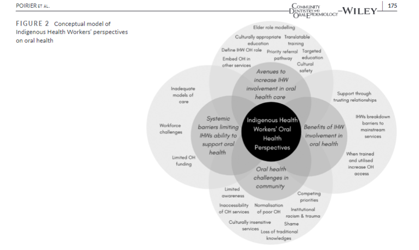 Indigenous health workers play an integral role in the provision of culturally safe care for Indigenous communities

This review builds an understanding of their role in #oralhealth 

onlinelibrary.wiley.com/share/GKITUMNA…

From @BriannaPoirier and team at <a href="/arcpoh/">ARCPOH</a>