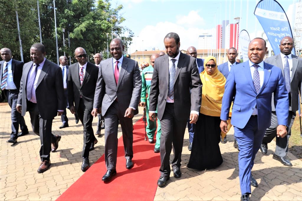 AbdikerM's tweet photo. Honored to join Kenya's President H.E
@WilliamsRuto for the launch of the first ‘State of Migration in East and Horn of Africa Report’ by @IOMRONairobi, @jumuiya &amp; @igadsecretariat. 

#StateofMigration https://t.co/PsvtyLX6xI