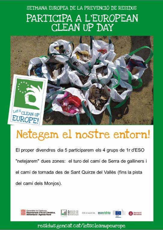 EscolaThauSC's tweet photo. Un any més hi participarem! #cleanupeurope https://t.co/lx5kZHwLqE