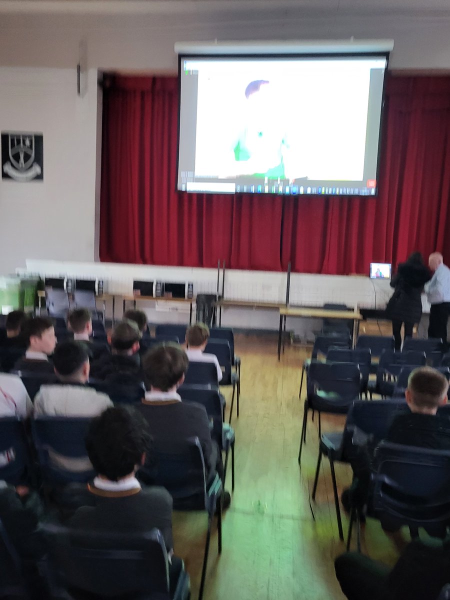 CBCMonkstownpk's tweet photo. Our TYs and select Junior Cycle science and geography classes got to meet and put questions to the crew of the Joides Resolution @theJR a scientific research vessel currently studying hydrothermal vents in the Atlantic in their Ship to Shore broadcast. https://t.co/LGItpsQbl0