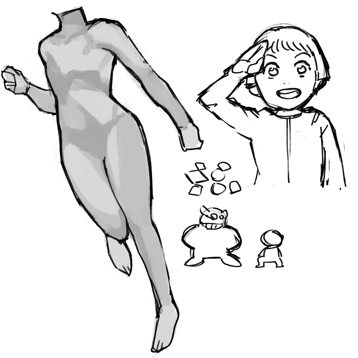 最近描いた練習絵など