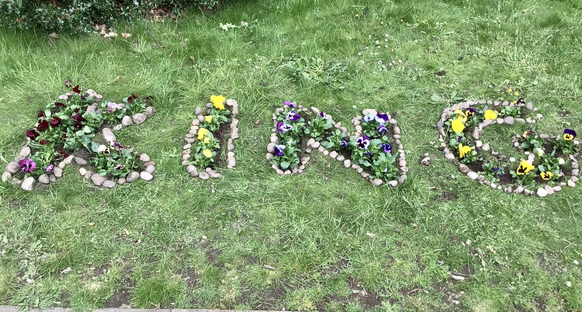 @Notcuttsuk Thank you so much to Notcutts Solihull for the generous donation of plants for our Coronation activities. We have planted a very special flowerbed and also used some of the petals and leaves to recreate the Kings Coronation emblem.