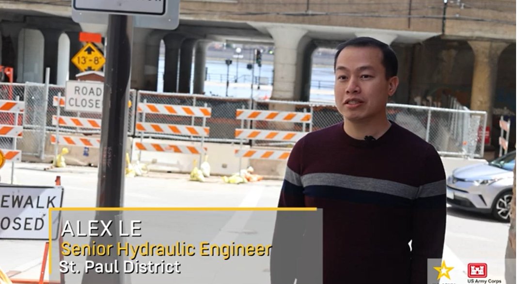 StPaulUSACE's tweet photo. Alex Le, senior hydraulic engineer, discusses how the Corps can provide technical and direct assistance during flooding.
WATCH: https://t.co/MrnYunF1zE
#SpringFlood2023 #BuildingStrong #USACEMVD @MVD_USACE https://t.co/SRP9fPCUso