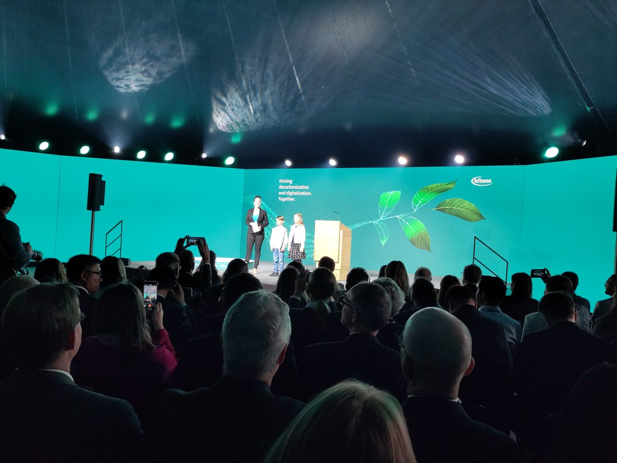 NOW in #Dresden: Groundbreaking ceremony for #Infineon's #SmartPowerFab