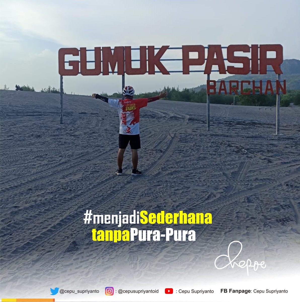 menikmati AMAZING hamparan pasir "Gumuk Pasir" Jogja...saiks dab

#BangkitPariwisataIndonesia
#LiburanYaKeIndonesiaAja