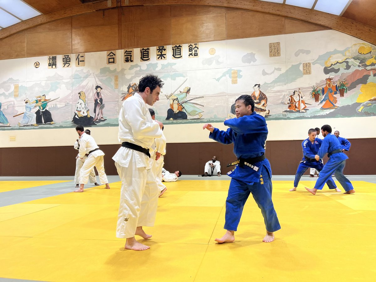 Chadificani's tweet photo. Randori with Ryuju Nagayama #judo #柔道 https://t.co/W3lce6NJ7x