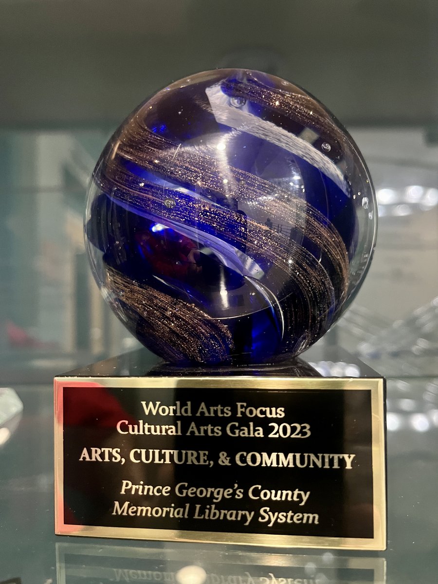 Prince George's County Memorial Library System (@pgcmls) on Twitter photo PGCMLS was recognized as an outstanding partner at the Cultural Arts Gala presented by World Arts Focus at Creative Suitland on Saturday, 4/29. PGCMLS, PGCOHR, and PGCC are longtime partners of <a href="/joesmovement/">Joe's Movement Emporium</a> & <a href="/CreativeSuitAC/">Creative Suitland Arts Center</a>. #PrinceGeorge'sProud (1/2) PGCMLS was recognized as an outstanding partner at the Cultural Arts Gala presented by World Arts Focus at Creative Suitland on Saturday, 4/29. PGCMLS, PGCOHR, and PGCC are longtime partners of <a href="/joesmovement/">Joe's Movement Emporium</a> & <a href="/CreativeSuitAC/">Creative Suitland Arts Center</a>. #PrinceGeorge'sProud (1/2)