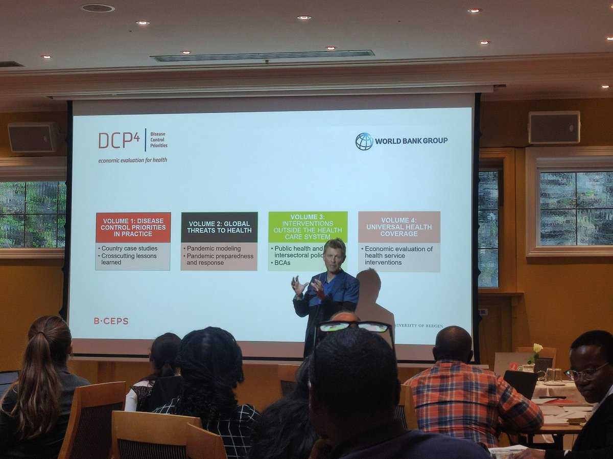 Kriessh's tweet photo. As a continuity to @DCPThree, @BCEPShealth is leading the #DCP4 - economic evaluation for health which will have #PublicHealthInterventions incl. interventions beyond health sector as one of the major additions in #DCP work which has now become indispensable adds @OFNorheim. https://t.co/ii5xNUqt7t