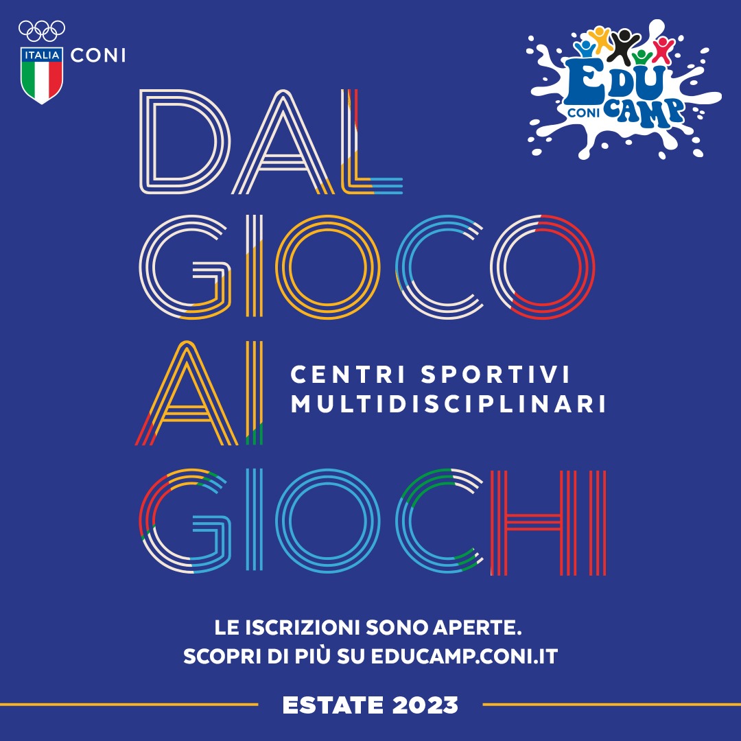Coninews's tweet photo. Sono aperte le iscrizioni agli Educamp CONI 2023/2024!☀️
Da Giugno a Settembre i giovani tra i 5 e i 14 anni possono conoscere e praticare tante discipline sportive!🚣‍♂️⛹🏻🗓️🏊🏻‍♀️🥋

Scopri il centro Educamp più vicino a te su👉https://t.co/Ub9KJeA74O

#EducampCONI https://t.co/l08QyRNVq8