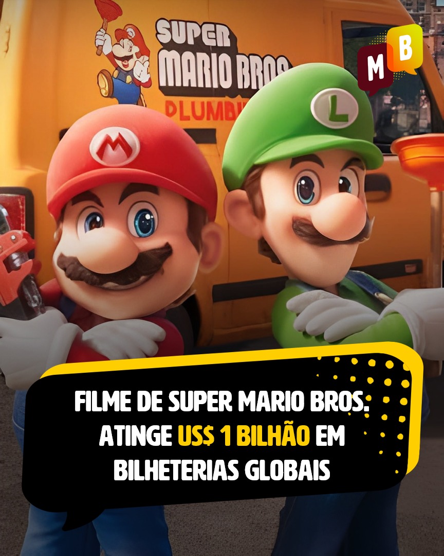 Mangás Brasil on X: O filme de Super Mario Bros. atingiu uma marca  histórica ao arrecadar mais de US$ 1 bilhão em bilheterias mundiais,  segundo informações divulgadas pelo site de entretenimento Deadline.