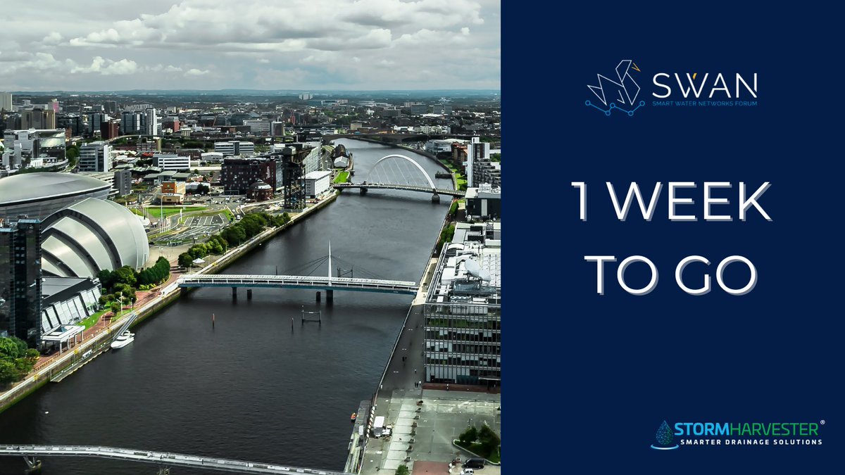 StormHarvester (@storm_harvester) on Twitter photo 1 week to go until the <a href="/SWAN_forum/">SWAN Forum</a> Annual Conference kicks off in Glasgow!
As lead sponsors, we are
🔵Exhibiting
🔵Chairing a roundtable
🔵Taking part in a panel discussion.
Look forward to connecting with industry partners who are also on the #SmartWater journey. 1 week to go until the <a href="/SWAN_forum/">SWAN Forum</a> Annual Conference kicks off in Glasgow!
As lead sponsors, we are
🔵Exhibiting
🔵Chairing a roundtable
🔵Taking part in a panel discussion.
Look forward to connecting with industry partners who are also on the #SmartWater journey.