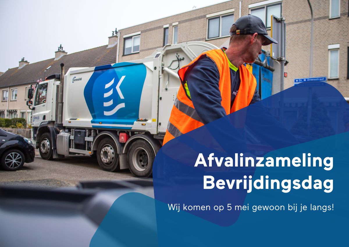 In tegenstelling tot ons vorige bericht wordt het afval op vrijdag 5 mei gewoon opgehaald op de tijd die je van ons gewend bent. De milieustraat is op #Bevrijdingsdag gesloten.