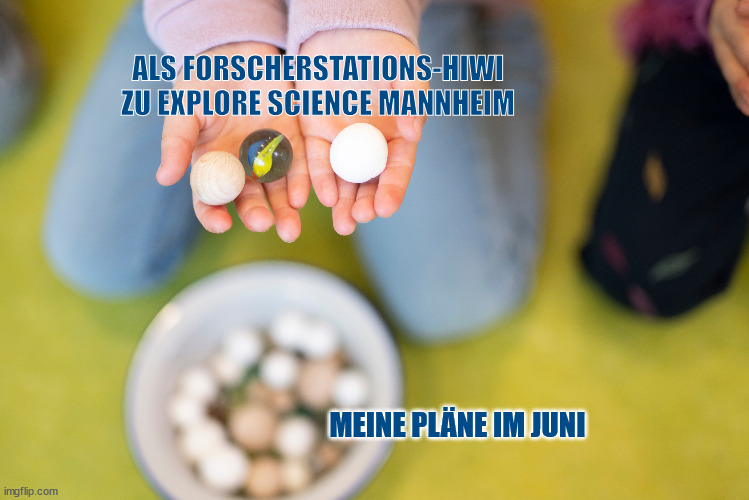 📢Studentische Hilfskräfte für Explore Science Mannheim gesucht!

 🗓️21.-25.6. 

📌Unterstützung beim Forscherstations-Angebot
📌Hilfe bei Mitmachexperimenten und Workshops mit Kita- und Grundschulkindern
📌Unterstützung beim Auf- und Abbau

Mehr Infos 👉 forscherstation.info/ueber-uns/stel…