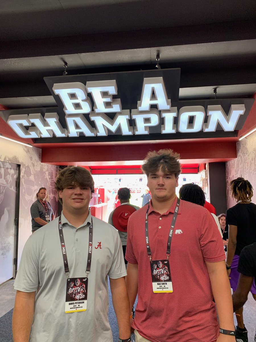 Mac Smith (@macxsmith) on Twitter photo COMMITTED #RollTide
Thank you <a href="/Coach_Finck/">Ryan Finck</a> <a href="/AlabamaFTBL/">Alabama Football</a> <a href="/YeagerSpartanFB/">Chris Yeager</a> <a href="/MtnBrookFTBL/">Mountain Brook Football</a> <a href="/RecruitMtnBrook/">RecruitMtnBrook #ScholarBallers ⚔️🛡⚔️</a> <a href="/AL6AFootball/">Alabama6AFootball</a> COMMITTED #RollTide
Thank you <a href="/Coach_Finck/">Ryan Finck</a> <a href="/AlabamaFTBL/">Alabama Football</a> <a href="/YeagerSpartanFB/">Chris Yeager</a> <a href="/MtnBrookFTBL/">Mountain Brook Football</a> <a href="/RecruitMtnBrook/">RecruitMtnBrook #ScholarBallers ⚔️🛡⚔️</a> <a href="/AL6AFootball/">Alabama6AFootball</a>