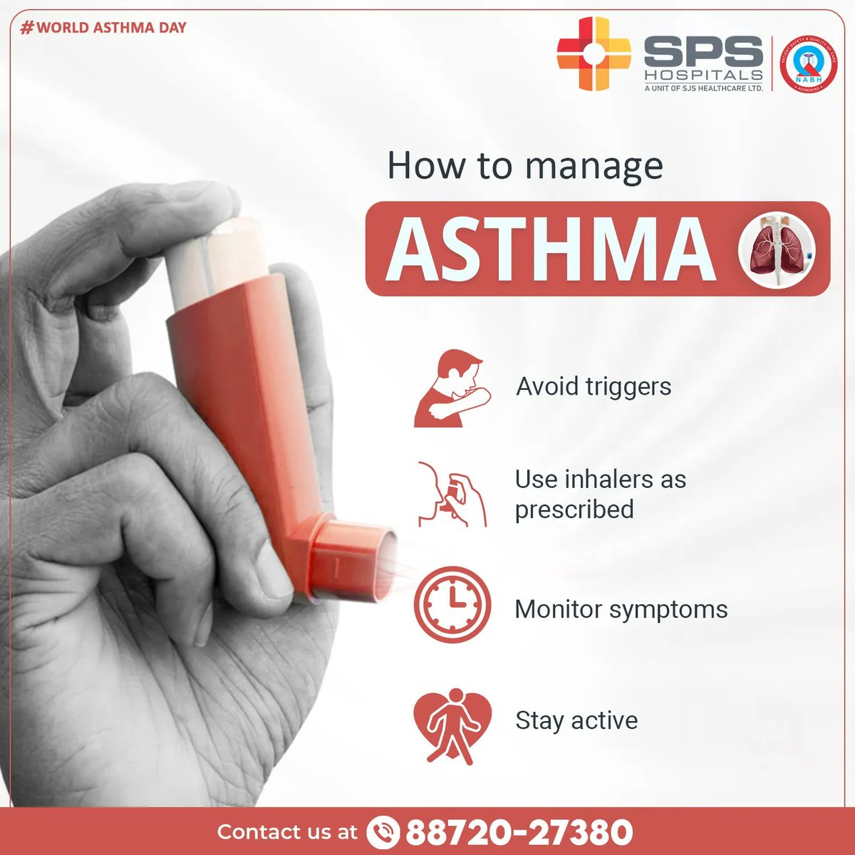 Living with asthma doesn't have to be limiting. With proper management, people with asthma can live full and active lives. Some tips for managing asthma include taking medication as prescribed, avoiding triggers, and maintaining a healthy lifestyle.

#AsthmaManagement