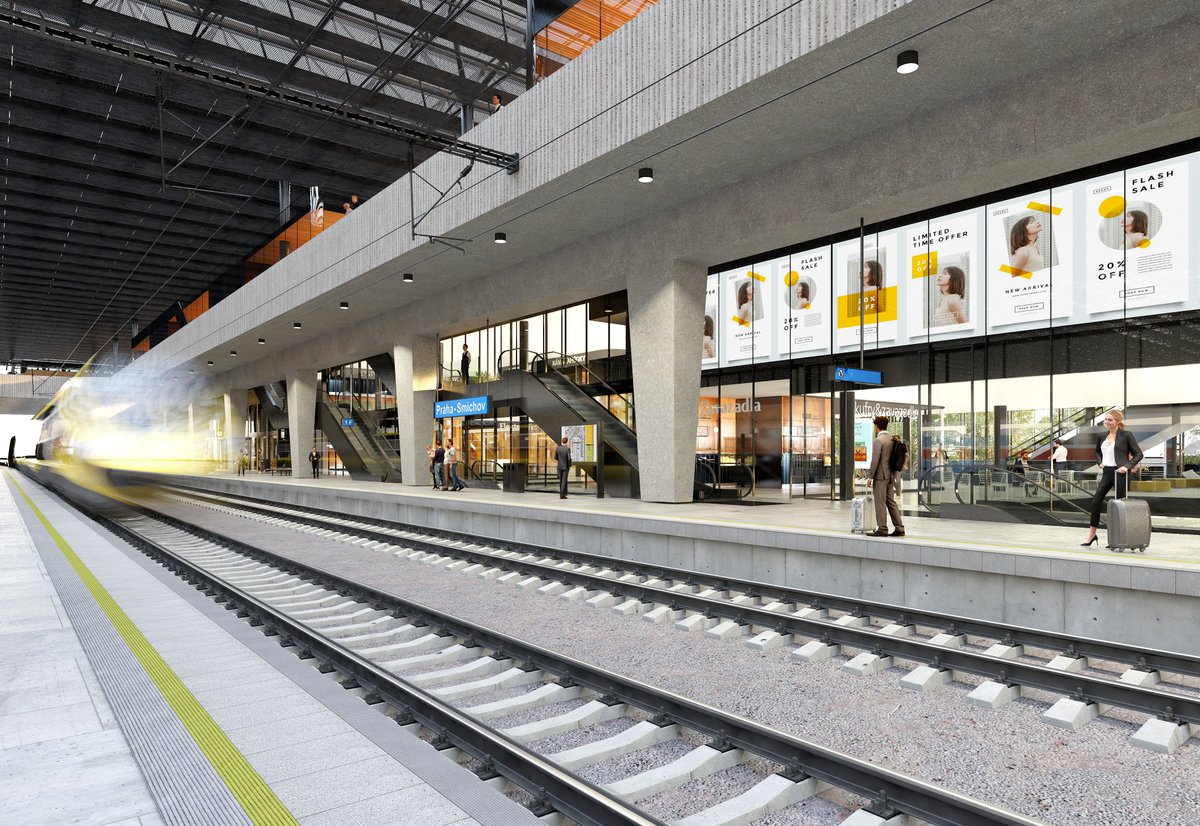 Spravazeleznic's tweet photo. Známe zhotovitele první etapy rekonstrukce nádraží na Smíchově.
Stavbu provede za 60,8 milionu Kč společnost #StrabagRail. Půjde především o snesení části kolejiště a lávky pro pěší, tyto práce odstartují v září. https://t.co/HHAO0L2HX8