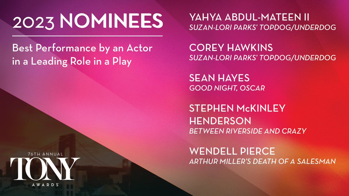 The 2023 #TonyAwards nominees for Best Performance by an Actress in a Leading Role in a Play are: