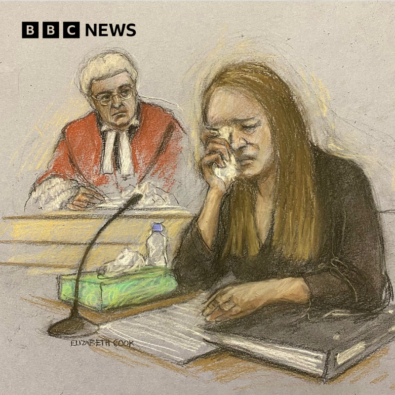 BBCNews's tweet photo. Nurse Lucy Letby, accused of murdering seven babies and attempting to kill 10 others, is giving evidence for first time

Read what has been said in court so far ⬇️