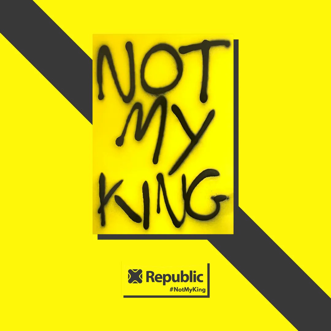 RepublicStaff's tweet image. He may have been crowned, but Charles still isn't our King. #NotMyKing #AbolishTheMonarchy