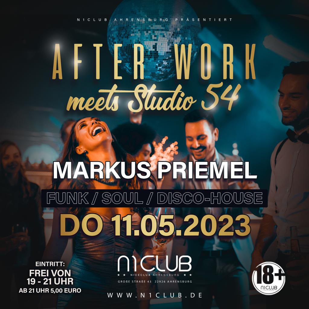 m_priemel's tweet photo. #Mai #Ahrensburg #N1 #Club #AfterWork Es geht wieder los, tanzt mit uns in den Feierabend…. https://t.co/rajyQuQEN1