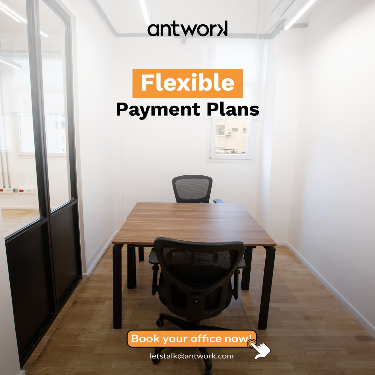 antwork's tweet image. Upgrade your workspace and save big with Antwork's 20% discount on 3-month private office bookings! 
Don't miss out - Fill out the form so we can contact you for the details.

lnkd.in/edCyGQut

 #Antwork #ProfessionalSpace #BusinessSolutions #PrivateOffice