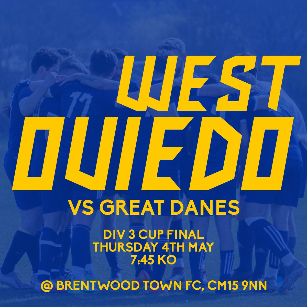 theclubcalcio's tweet image. Huge game on Thursday evening as we aim to get our hands on the trophy 🏆 

Tickets are £5 on the door, hosted at @BrentwoodTownFC 

@LeagueBrentwood