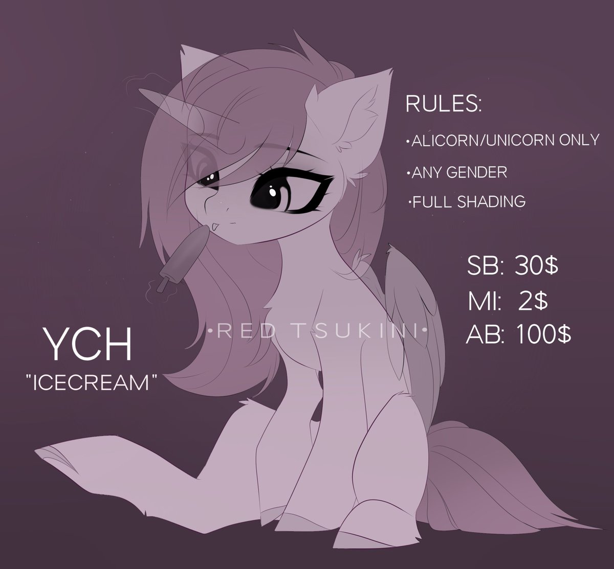 red_tsukini's tweet photo. YCH "Icecream"🍦

Bid here, if you're interested: https://t.co/mfP9dD20yN

#MLP #ychcommission https://t.co/2dtVqGeqOo