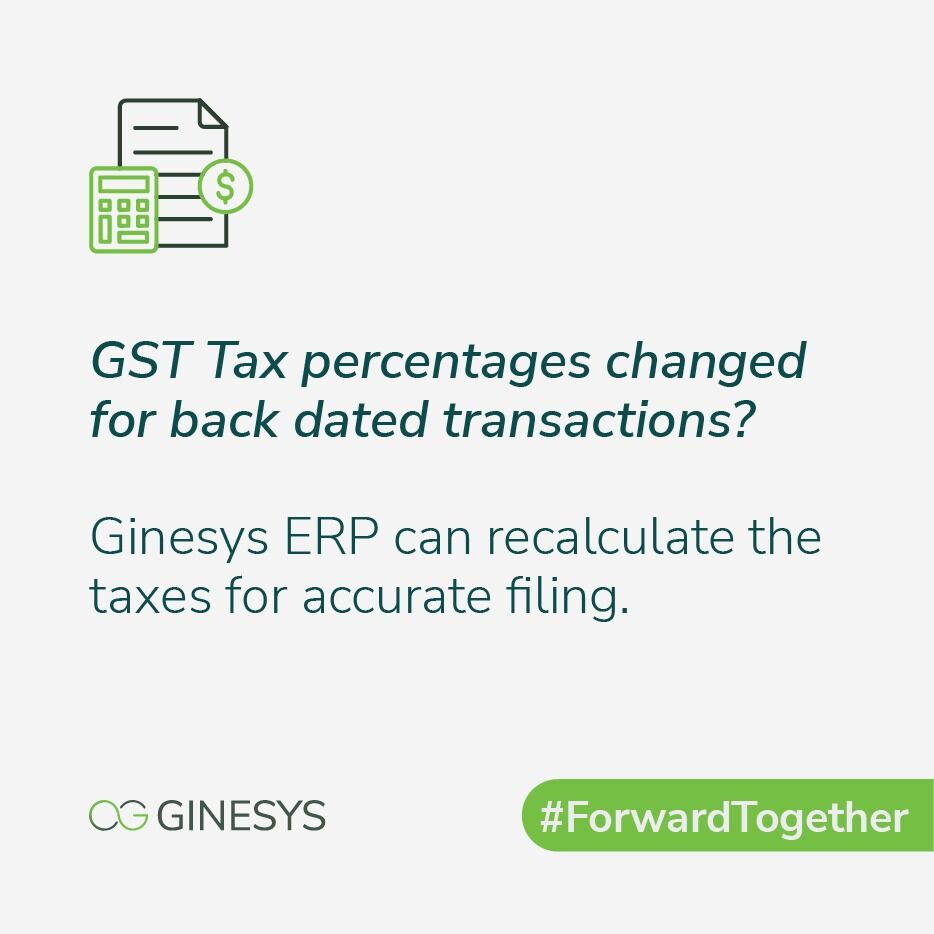 Did your GST Tax percentages change for back dated transactions?

Ginesys ERP automatically recalculates the tax in invoices for accurate filing.

#ForwardTogether #POS #GST #Reatil #ERP #GSTFiling #Ginesys