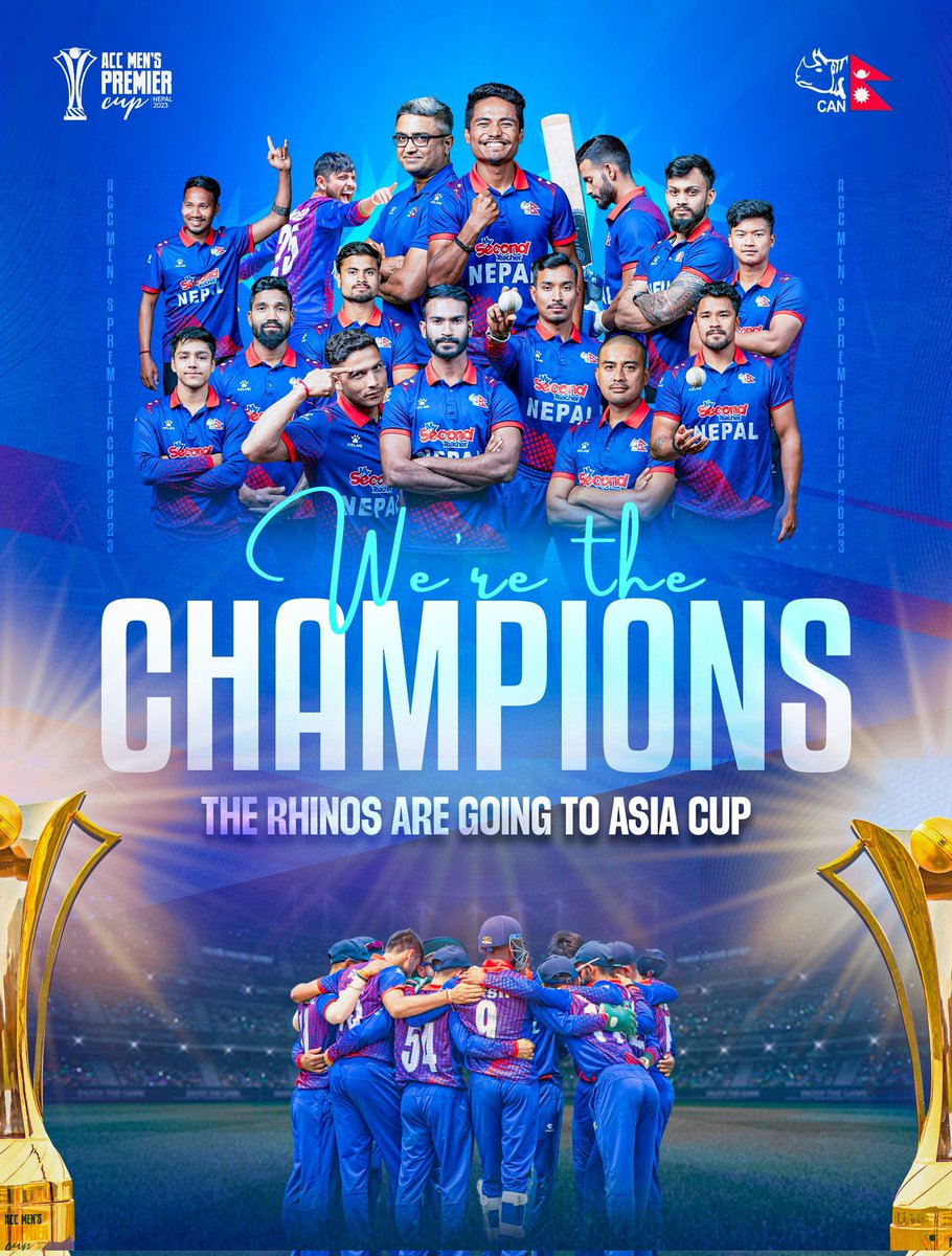 Thank you, Team ( <a href="/CricketNep/">CAN</a> ). You guys deserve this and glory days are yet to come. Whole nation is Loud &amp; Proud.
This kind of passion and love for this game is unbelievable. This must not go unnoticed.
#levelup as associate cricket nation
#ACCPremierCup champions
