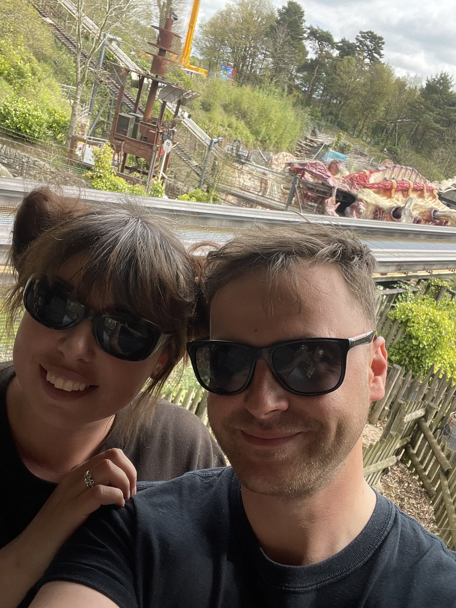 NemesisFanBoy's tweet photo. Travelled today just to see the site with @VickiLou92 ☺️ time spent on the observation platform so far = 2 hours 😄🦀🏗️ @altontowers #nemesis #observationplatform #phalanx https://t.co/nMmf4KWByc