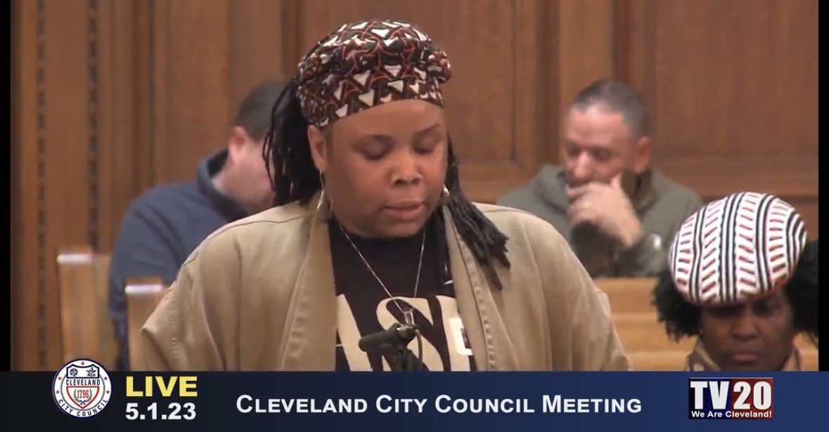 ssmithwhigham's tweet photo. I’m on 💯this morning. Fueled by my friend stepping out of her shyness to advocate for @WestSideMarket! Ramat is a small business owner, chef, and native Clevelander who is in the fight for our future. https://t.co/m418RmoUMs