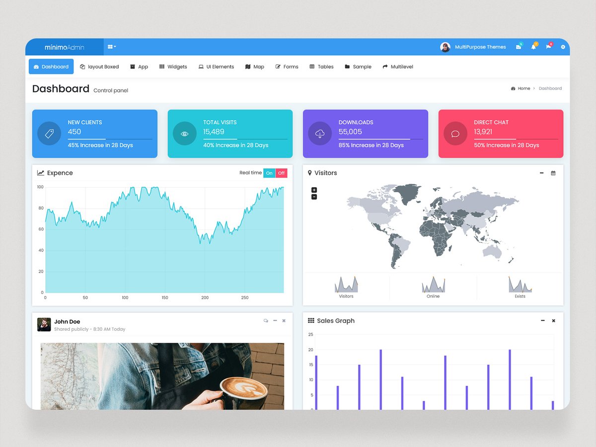 MultiStoreTheme's tweet photo. Minimo Pro is a Premium Admin Template.
.
https://t.co/SfzVeg3iOf
.
#envato #themeforest #Bootstrap4 #opensource #uxdesign #interface #uidesign #inspiration #webdesign #userinterface #dailyui #uiuxgifs  #Bootstrap4Admin #Bootstrap4AdminDashboard https://t.co/I5Yu6d0fEH