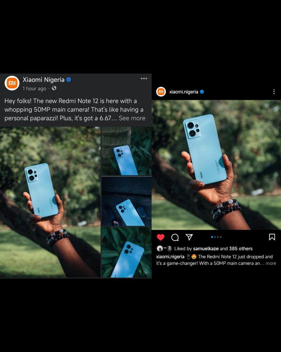 KahliBrown's tweet image. So elated to have worked on this project for @XiaomiNigeria 
The Redmi Note 12 just dropped and it&apos;s a game-changer! With a 50MP main camera.

#RedmiNote12 #LiveVivid #TechieLife