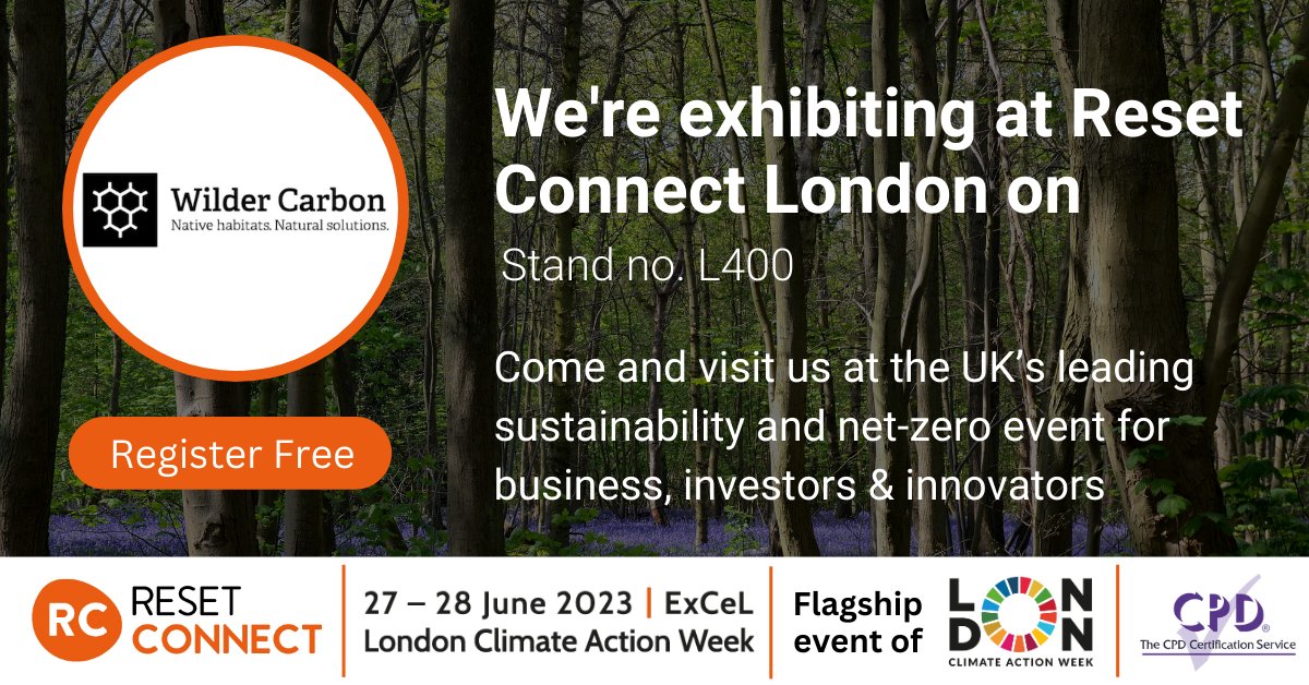 🌎We're attending Reset Connect, the UK's leading sustainability & #NetZero event for business at the ExCeL London on the 27-28 June this year. Come and talk to us about achieving net zero.
#RCL23 #ResetConnect #CarbonOffsetting #SustainableBusiness