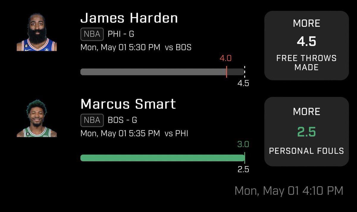 PaPaChef__'s tweet photo. HARDEN WHY…🥴

GREAT GAME SMASHING HIS FS BUT NOT AT THE LINE, SEE YOU GUYS LATER…😈✅

#prizepicks #gamblingtwitter #NBA https://t.co/NJ8HMfgbxR