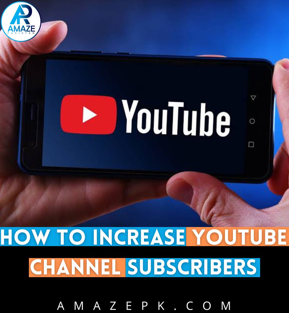Increase your youtube subscribers organically.  
amazepk.com/how-to-increas…