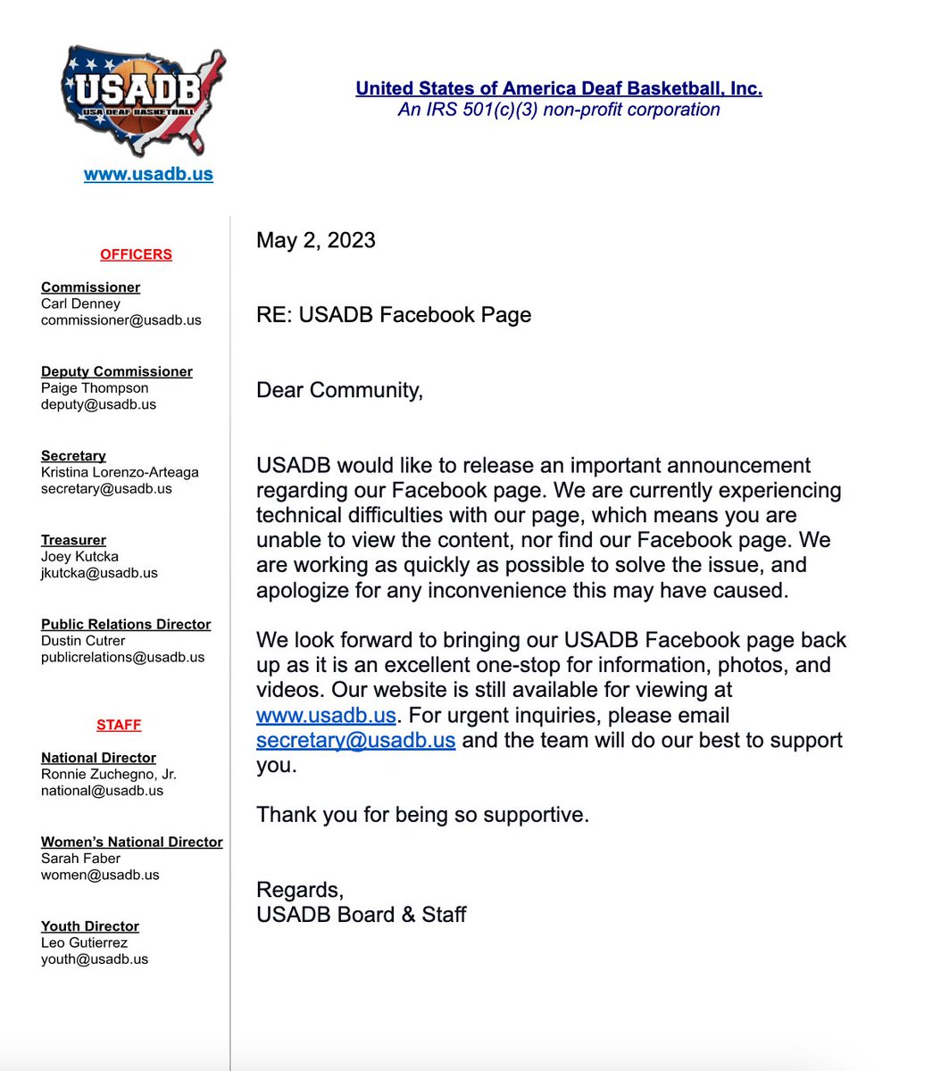 🗣 Important announcement!