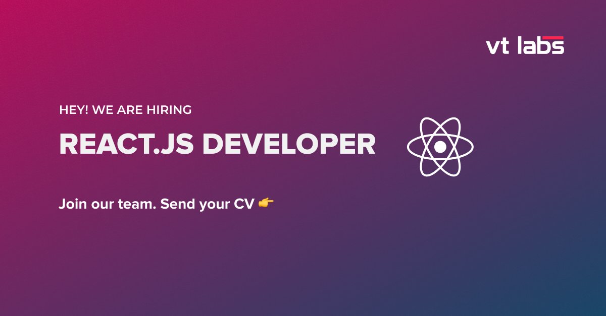 We're looking for a React.js Developer to work on an ecommerce project! If you have at least 3 years of experience and Upper-Intermediate English - feel free to contact us here bit.ly/3LoKPNG or through Telegram by contacting our HR Manager at @DashaKosharna