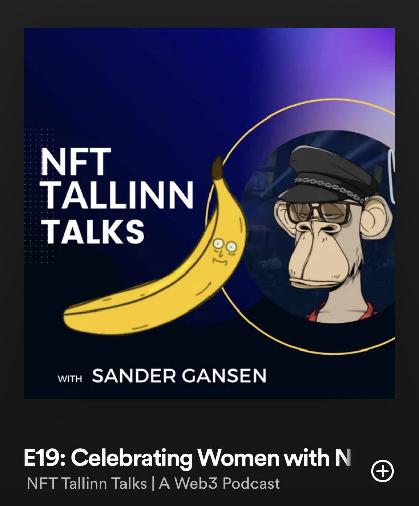 Sander chats to the founder of <a href="/MetaVixensNFT/">MetaVixens 💎💜</a> on episode 19 of NFT Tallinn Talks! 🍌 

Thanks for joining us, <a href="/theinkedminkNFT/">Ana 💎💜</a> 🫶🏼

🎧 Listen here -> open.spotify.com/episode/5B5mz5…