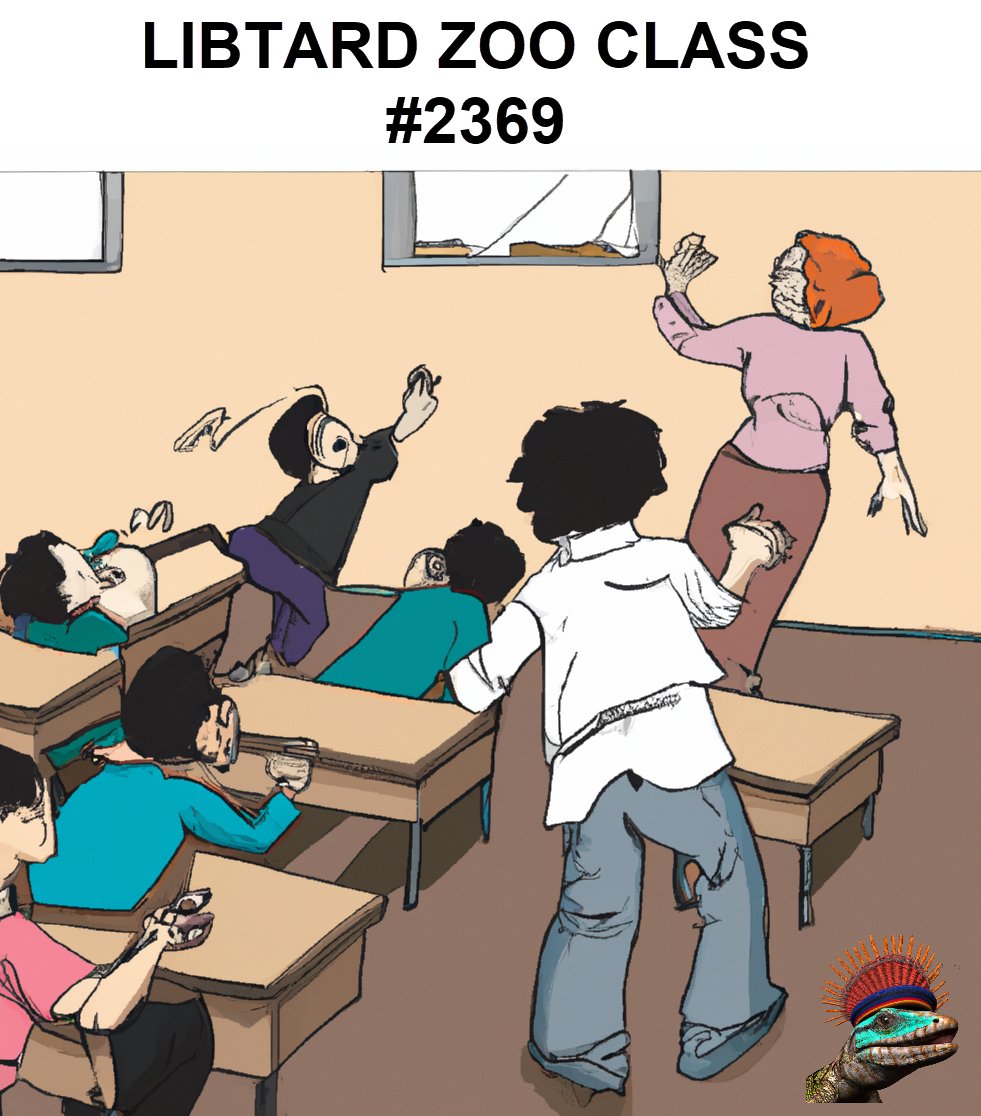 DaveMalby's tweet image. #LibtardLizard  Libtard Zoo Class