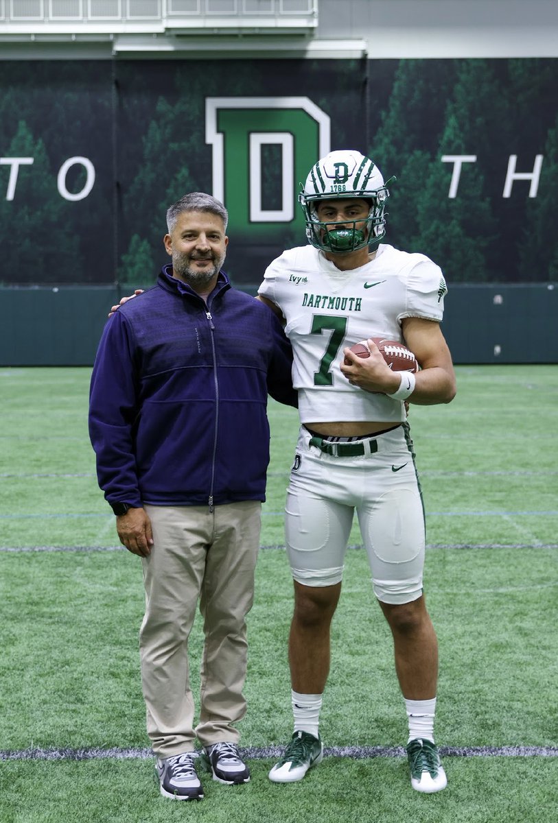 Thank you <a href="/DartmouthFTBL/">Dartmouth Football</a> for an awesome Junior Day! <a href="/coachirishodea/">Danny O'Dea</a> <a href="/CoachDaft/">Kevin Daft</a> <a href="/Coach_Willey_FB/">Mike Willey</a>