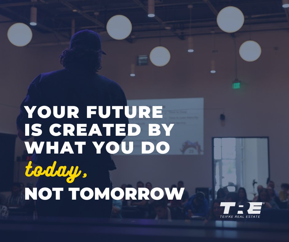 Your future self is counting on you to take action 
T O D A Y! 

Don't wait for tomorrow to start creating the life you want. 💪

#enTREpreneur #tre #enTREpreneurcommunity