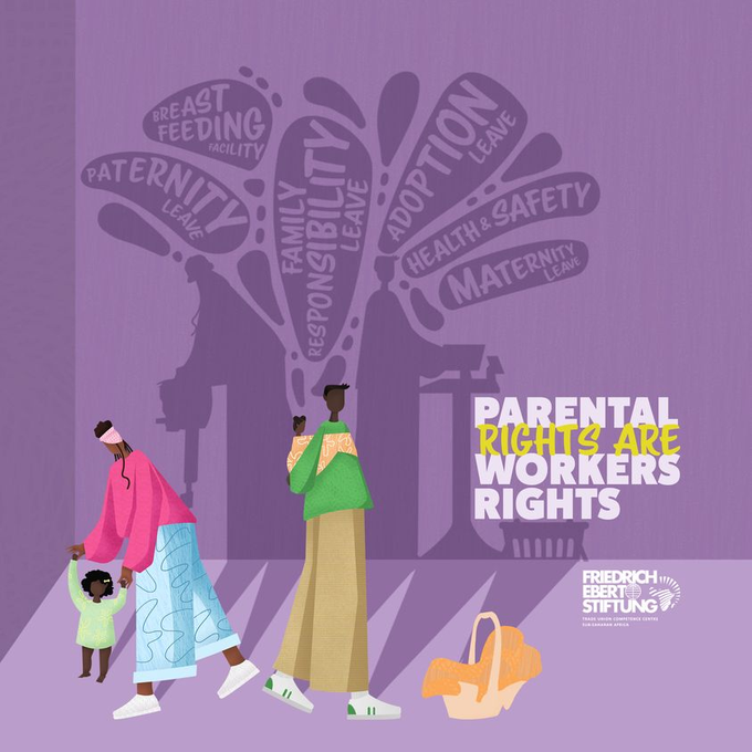 FesNamibia's tweet photo. Parental rights are important workers’ rights. The best environment for workers is one that takes into account that workers can be and are parents too. The call for Parental Rights is ongoing and always relevant! #FESTUCC #WorkersDay23 #MayDay23 https://t.co/UtpZvuwZzX