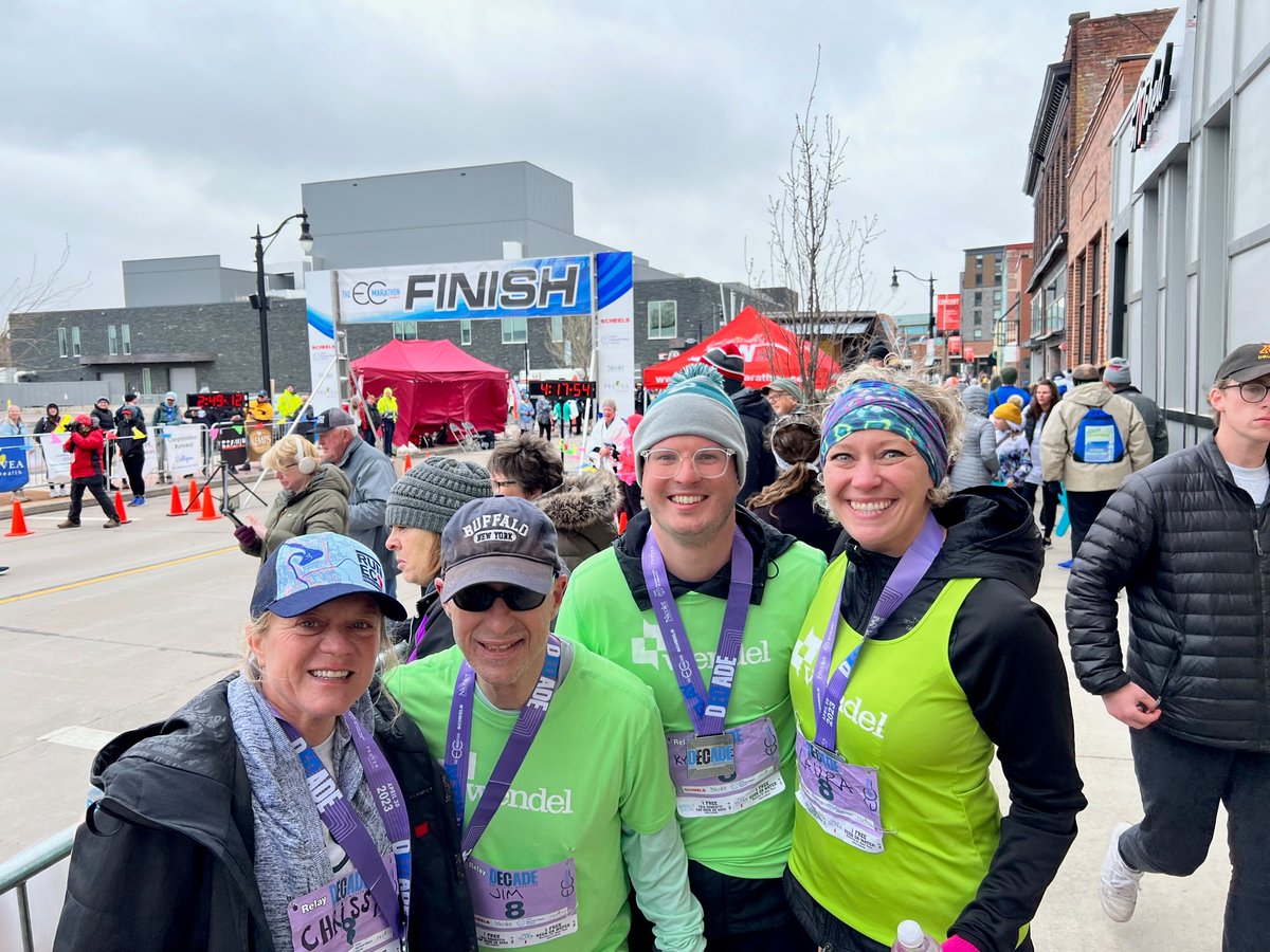 WendelCompanies's tweet photo. Over the weekend, Wendel’s Eau Claire and Minnesota offices formed two relay teams to participate in the @RunECMarathon. Everyone got together to “carb-up” on pasta the previous night and made signs to hang in the office windows. Congrats Team! #RunEC #WeAreWendel https://t.co/XN6FAzNKyJ