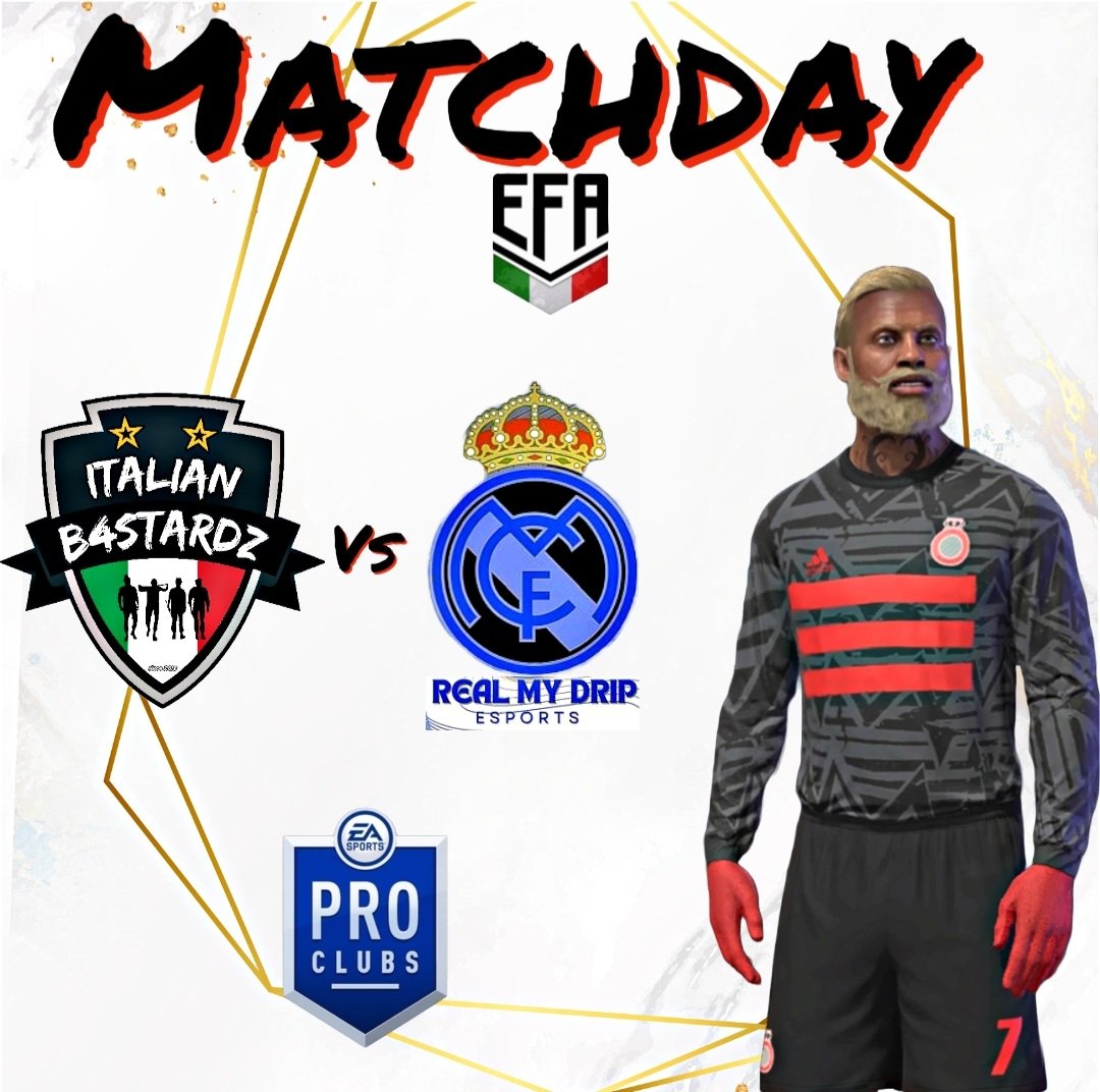 🔹MATCHDAY🔹
🔜 Questa sera!

🗓 20a Giornata 
🏆 <a href="/_Efa_Italy_/">Work in progress</a>
🕥 23:00
🆚 <a href="/RealMyDrip/">Real_MyDrip</a>

#ForzaItali4nB4stardz
<a href="/pctransfermarkt/">🇮🇹 PRO CLUBS TRANSFERMARKT🔍</a> <a href="/tanadelproclub/">La Tana del ProClub</a> <a href="/vGamesRT/">vGamesRT 🔄</a> <a href="/KickOff_ProClub/">Kick-Off</a>