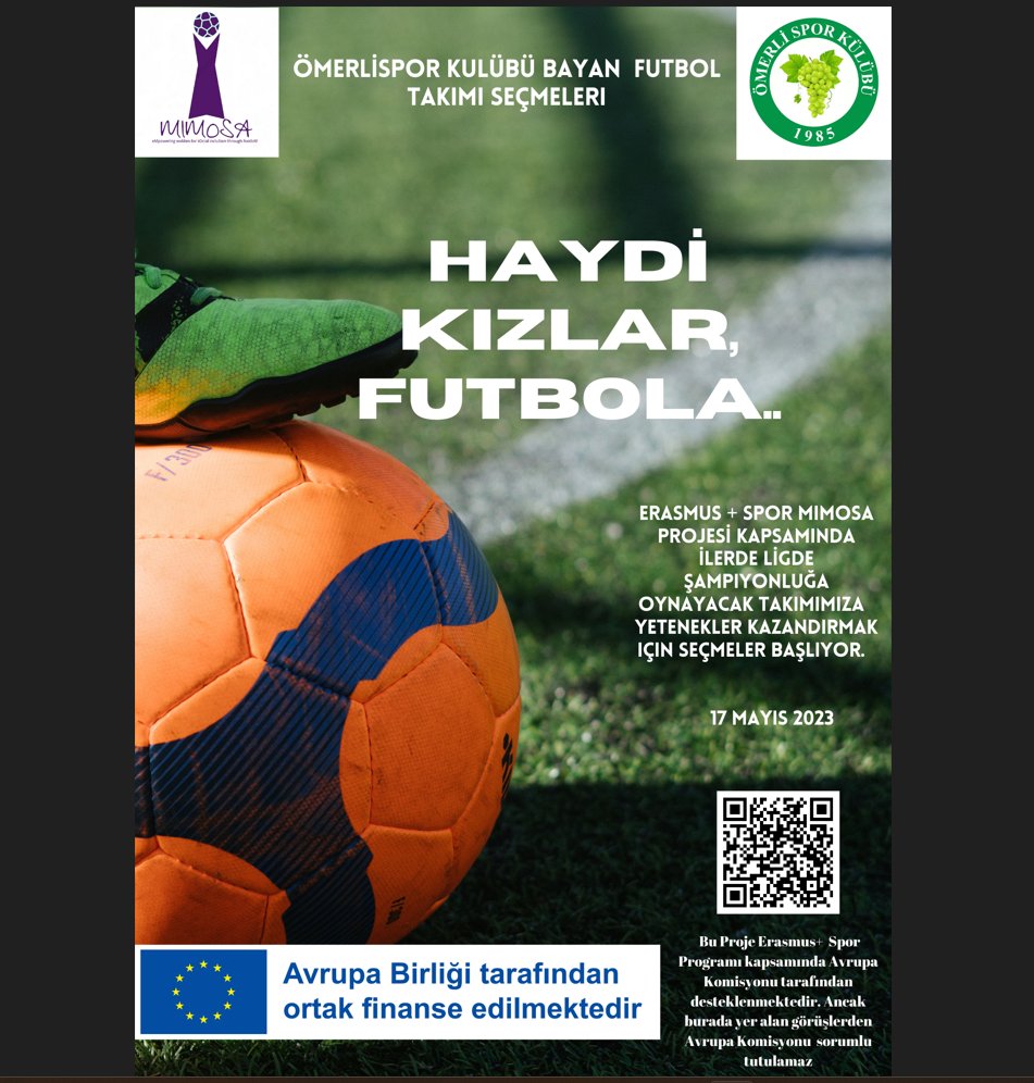 Mimosaproject1's tweet photo. Our project poster, prepared for the dissemination activities in Turkey by the project coordinator Ömerli Sports Club.

@omerlispor_ 
@euprocentrum https://t.co/zfwNMOAaNh