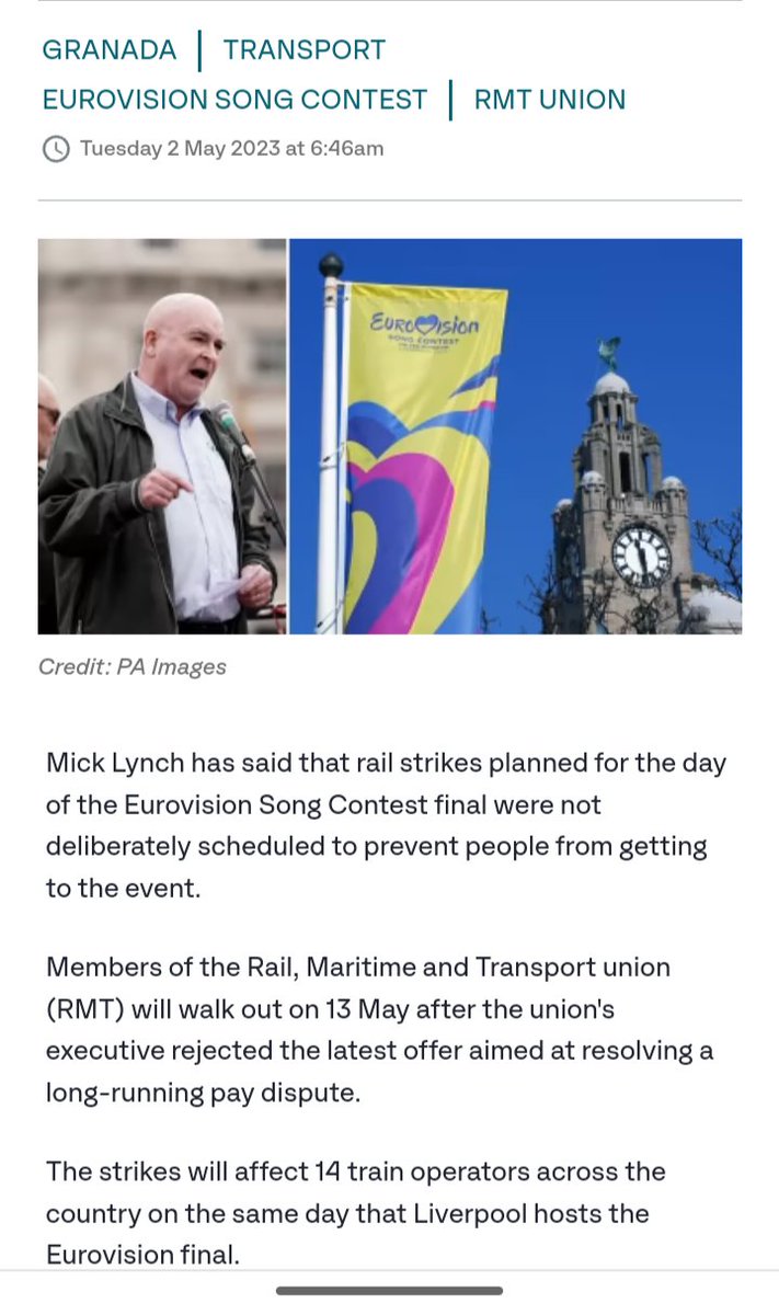 Of course Mick targeted the Eurovision Song contest. And we all know why!  <a href="/RMTunion/">RMT</a>