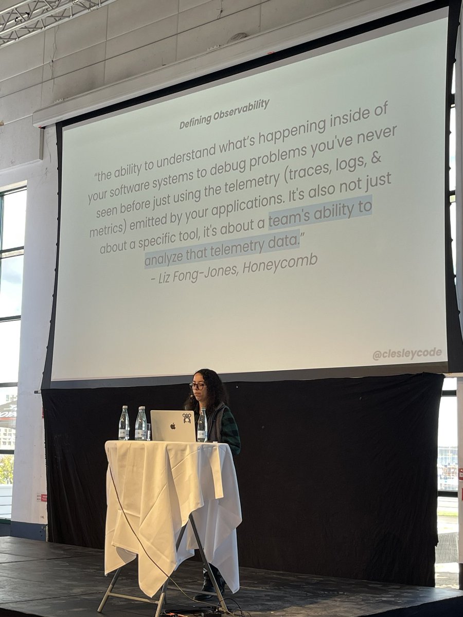 Rasmus Hald (@rasmushalddk) on Twitter photo Enjoying a talk by <a href="/clesleycode/">lesley cordero</a> on Observability - critical to get right when building loosely coupled systems <a href="/devopsdayscph/">DevOpsDays Denmark</a> Enjoying a talk by <a href="/clesleycode/">lesley cordero</a> on Observability - critical to get right when building loosely coupled systems <a href="/devopsdayscph/">DevOpsDays Denmark</a>